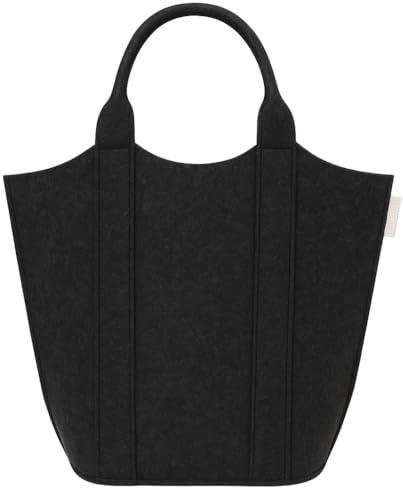 SILUK Filztasche Damentasche Einkaufstasche Shopper Arbeitstasche Bürotasche praktisch und geräumig Geschenk Eko (Anthrazit)
