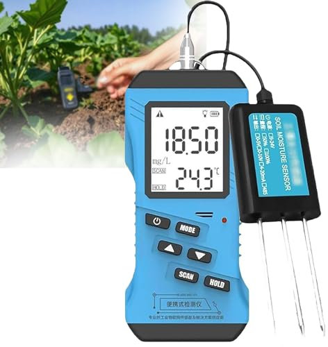 Tester Rapido Per Terreno 7 In 1, Misuratore Di Umidità Del Terreno Per Piante, Fosforo, Potassio, Ph, Umidità, Conducibilità Dei Nutrienti, Display Lcd Retroilluminato, Per Giardino