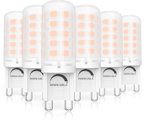 G9 LED 2700K AC220-240V 3W Ersatz 40W G9 Halogenlampe, Warmweiß Dimmbar 3W Glühbirne LED Leuchtmittel Warmweiss für Drinnen und Draußen Schmücken Beleuchtung Kein Flackern Glühlampe Table lamp