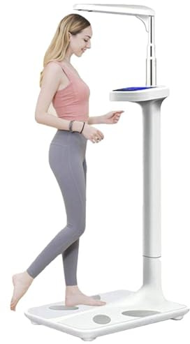 DHMYYXGS Analizzatore Medico Grasso Corporeo Altezza,Bilancia Pesapersone Professionale con Funzione Bmi Strumento per Bilancia Pesapersone con Display LCD,Misurazione Ultrasuoni per Peso/Altezza