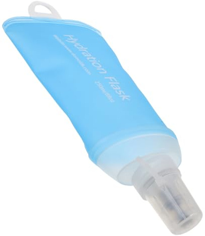 ORFOFE Gourde Souple en Silicone 250 ML Bleu Lac Bouteille de Sport Outdoor Pliable et Étanche Gourde Légère pour Course à Pied Cyclisme Randonnée et Fitness