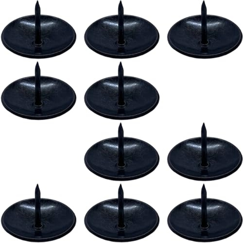 10 clavos decorativos de metal antiguo, resistentes al óxido, para persianas de madera y vigas sintéticas, uñas decorativas redondas grandes de hierro