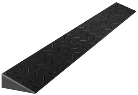 Rampe De Seuil De Porte Intérieure Résistante À La Pression Et À l'usure, Tapis De Rampe sans Obstacle, Rampe en Plastique Domestique, Noire, 1 Pièce(100 * 10 * 4.5cm)