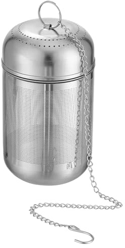 SUPVOX Infusor de Especias Reutilizable Acero Inoxidable Grande, Cesta de Salmuera Filtro de Malla Fina para Cocinar, Bola Colador para Té Suelto y Condimentos, Accesorio Práctico