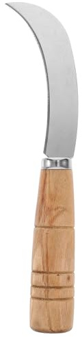 SHINEOFI Ananasschneider aus Edelstahl und Holz Vielseitiges Obstmesser für Pfirsich und Gurke Leicht zu Reinigen für Küche und Restaurant | Schälen von Obst, für Restaurant und Haushalt, Rostfrei und Leicht zu Reinigen
