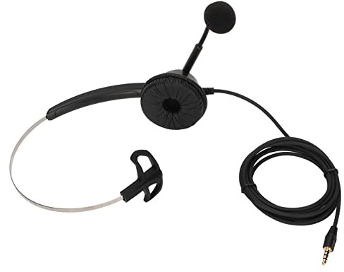FAUOSWUK H360 Telefonheadset med 3,5 Mm Kontakt, Enkelsidigt