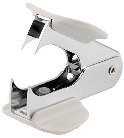 UANG Studenten Stahl Kiefer Stil Heftklammerentferner weiss fuer 24/6 26/6 Heftklammern