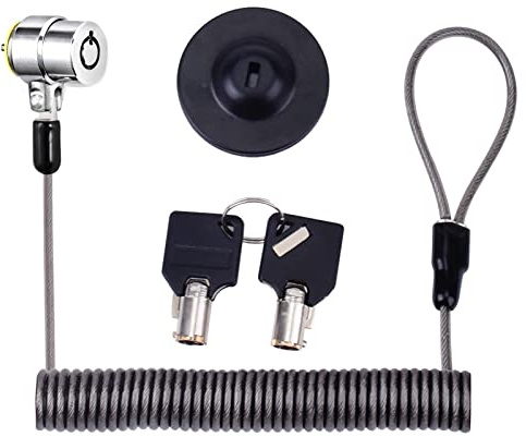 I3C Laptop Cable Lock Hardware Security Cable Lock, Anti Theft Retractable Lock for Tablet Laptop All Other Notebooks and Tablets 2 Keys