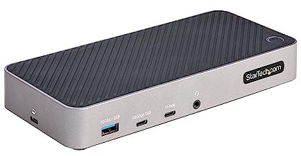 StarTech.com USB-C Drei Monitor Dockingstation - HDMI/DP Dreifach 4K USB C Dock - 5x USB Hub - GbE - 100W PD - Universelle Multi-Monitor Dockingstation - Thunderbolt 3/4 Kompatibel (116E-USBC-DOCK)