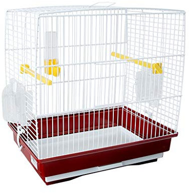 Großer Vogelkäfig Edelstahl-Vogelkäfig Großer Papageienkäfig Taube Tragbare kleine Vögel Reisekäfig Haustier Kakadukäfig (Color : Purple)