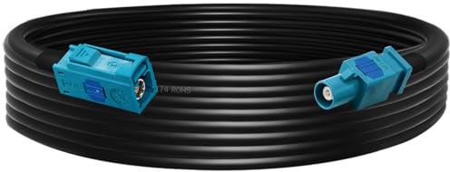 TUOLNK RG174 Fakra Z Kabel Fakra Z Weiblich zu Männlich RF Koaxialkabel für Auto GPS Navigation GPS Antenne Verlängerungskabel DAB Digital FM AM Radio Sirius XM Satelliten Radio 9.8ft(3M)