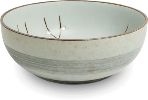 Lujo - Cuenco - Hana verde claro - Edo japan - Ø15 cm | H5,5 cm - Platos de cerámica - Cuenco grande - Fuente de fruta - Ensaladera grande - Ensaladera grande - Ensaladera grande - Vajilla japonesa