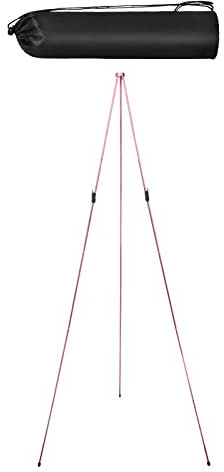 Cavalletto con treppiede, per matrimoni, artisti, lavagne artistiche, cavalletto rosa, 1,6 m