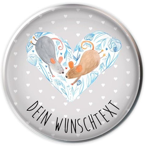 Mr. & Mrs. Panda Waschbecken Abfluss Mäuse Herz - Personalisierte Geschenke, Freundin, Personalisierung, Liebesspruch, Hochzeit, Wunschtext, Selbst Gestalten, Love, Stöpsel, Stopfen, für Immer, Liebe