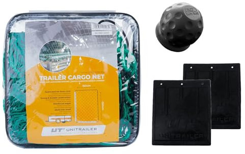 UNITRAILER Kit de sécurité pour remorque avec filet de transport - Sécurité de chargement et protection