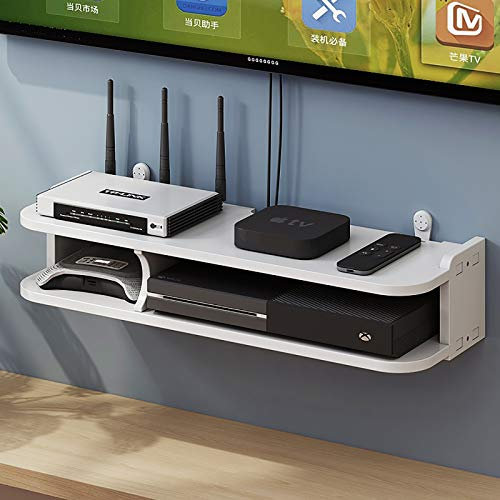 Tv Cabinet,Tv Lowboard,Floating Shelves,Floating Tv Stand Component Shelf-30/50/60/80Cm Floating Shelves Used for Tv Components,Wall-Mounted Media Consoles./30Cm/50Cm