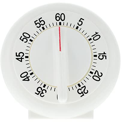 SHOWERORO Timer Meccanico Manuale Timer Cucina 60 Minuti Strumento Cronometraggio Senza Batterie Per Friggere Cuocere Uova Pancake Biscotti Torte