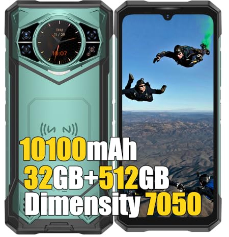 DOOGEE S200X 5G Rugged Smartphone 2025, 32GB+512B/2TB MTK 7050, Telefono Robusto, 6.72 & 1.32 FHD+ Doppio Schermo Cellulari Resistente IP68, 100MP+20MP, 10100mAh 33W, 4G LTE, NFC,GPS,OTG
