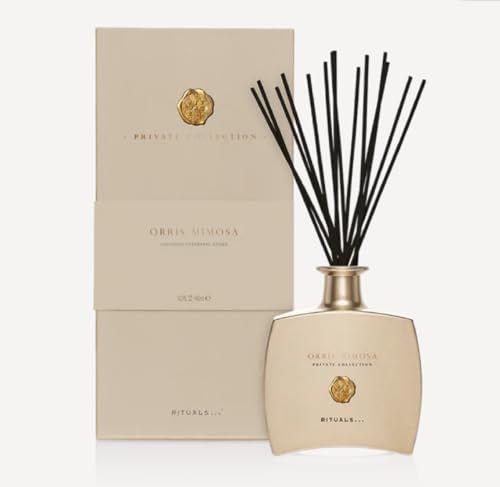 Rituals Private Collection Orris Mimosa Schilfrohr-Diffusor, 450 ml, luxuriöse Duftstäbchen