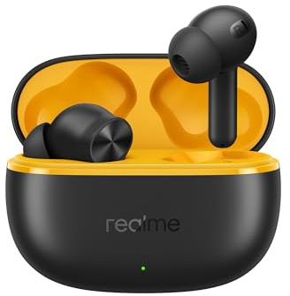 realme Buds T200 Lite Bluetooth Earbuds | 48H Playback, AI ENC, Fast Charging, Gaming Mode, Google Fast Pair, IPX4, with Mic (Volt Black)