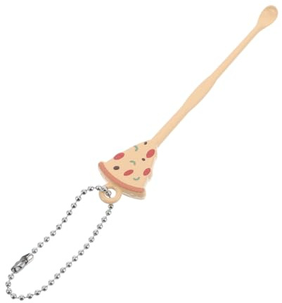 KAILIKETIY Metall Ohrenlöffel Pizza Form Tragbar Ohrenschmalz Entfernungslöffel Ohrenreiniger für Junge Mädchen und Erwachsene