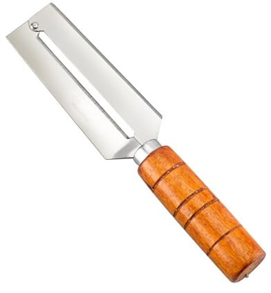 Sbucciatore Frutta Antiscivolo Taglierina in acciaio inossidabile per ananas, sbucciatore per ananas, clip per rimozione ananas, utensili da cucina per la casa, lavorazione durevole (B, 5x23cm)