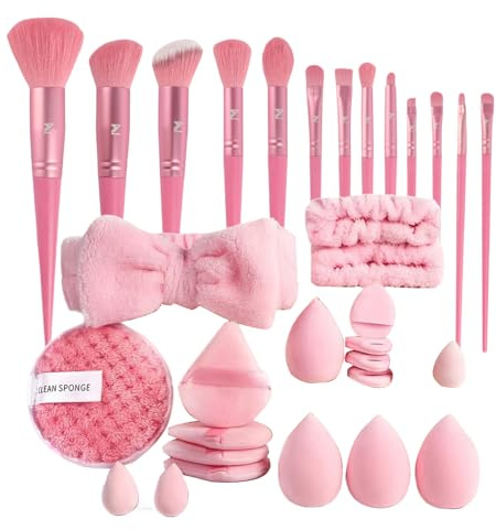 Makeup Brush Scept - 40 Pieces Eye Shadow Powder Rouge | Makeup Brush for Women | Compact Creating Tool Set for Women Beginners Rouge and Foundation