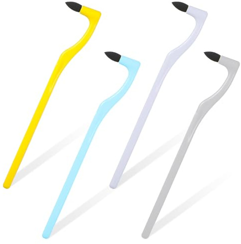 4 Pcs Tooth Stain Eraser Removers Dental Plaque Tartar Eraser Polisher Professional Dental Picks Tooth Stain Remover Tool for Teeth Whitening Polishing Adult Oral Care (4 Color)