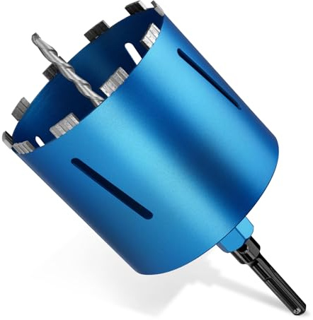 M22 diamantborr D182/L200 mm med SDS MAX adapter, kärnkärna | Professionell torr och våt borrmaskin, 1,300–2,200 rpm - för borrning av väggar och golv: armerad betong, sten, kakel