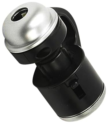 Clip-On Smartphone Microscope 30X Plastic Black with LED Light