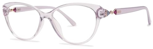 ALKAHE Katzenaugen Lesebrille mit Blaulichtfilter Mode Damen Herren Oval Leser Hornbrille Kunststoff Lesehilfe Sehhilfe Anti Blaulicht Computerbrille