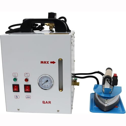 WYWY Station à Repasser à Vapeur, Générateur de Vapeur 900W avec Chaudière 4L, Alarme Manque d'eau et Manomètre, Défroisseur Professionnel pour Magasins de Vêtements