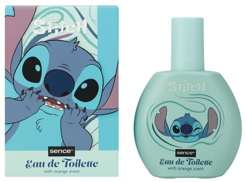 Disney Stitch & Angel Orange EDT, parfum pour femmes, enfants, adolescents et filles, Sence Vegan Beauty Eau de toilette, parfum pour enfants (1 x 100 ml)