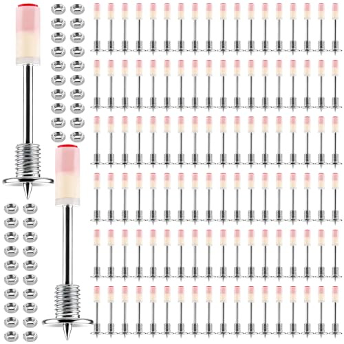 DAJAVE Clavos para pistola uñas de 7,3 mm, redondos, para pistolas de aire comprimido, clavos de acero templado, surtido de clavos de hormigón, accesorios de techo Home Wall (400 unidades)