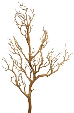 Großer Dekoast/Dekozweig YF künstlicher AST Zweig Kunstast (Hellbraun, 80cm)