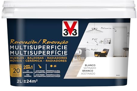 V33 Esmalte Renovación Multisuperficie Blanco Satinado 2L