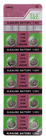 GUOQIAO Lot de 10 piles alcalines AG6 1,55 V 371 SR920SW LR920 SR927 171 370 L921 LR69 SR920 pour montre