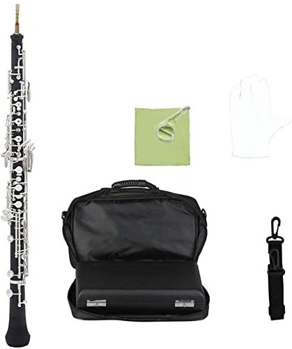 ZUZU Oboe Instrument Professioneller C-Schlüssel Oboe Halbautomatische Art Cupronickel Überzogenes Silber Vollautomatisch Oboe Oboe Teile (Color : Semi-Automatic)