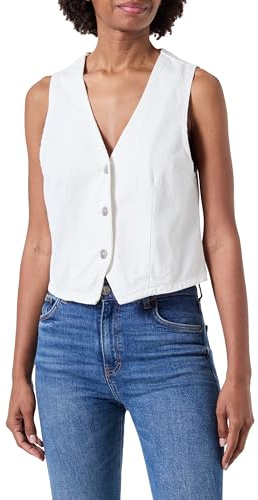 PIECES Gilet in jeans da donna Pcsky, ballerino di nuvola, L