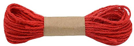 Corda for bondage, Corda da Giardino, Corda di Iuta Colorata Multiuso Creativa Corda Intrecciata A Mano Durevole, Rosso