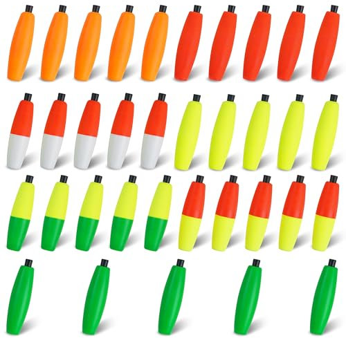 SILANON Peg Floats Angel-Bobber, Schaumstoff, Zigarren-Angelpose, Wels-Schwimmer, Schlupffischen, Korkbobber mit Rohrstopfen für Waller, Santee Rig, Süßwasser, Salzwasser