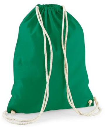 minimutz Turnbeutel Baumwolle zum Zuziehen - Schuhbeutel zum Bemalen Bedrucken - Sportbeutel Gymbag Jute Rucksack (mittelgrün)