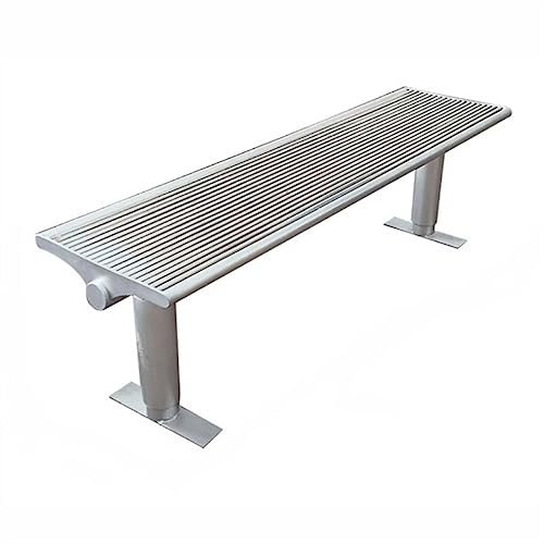WAOCEO Metallbank Outdoor-Parkbank, Vollstahl-Outdoor-Stuhl, Freizeitbank, Stabiler Outdoor-Stuhl ohne Rückenlehne, for Garten, Terrasse, Rasen, Hinterhof, Gartenbank Sitzbank (Color