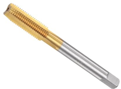 CoCud Gerade Nut Gewindebohrer M8 x 1 Gewindegröße Linksgewinde-Werkzeuge | Metrische, Titan-Kobalt-Hochgeschwindigkeitsstahl, für Aluminium Edelstahl Bronze Kunststoffe