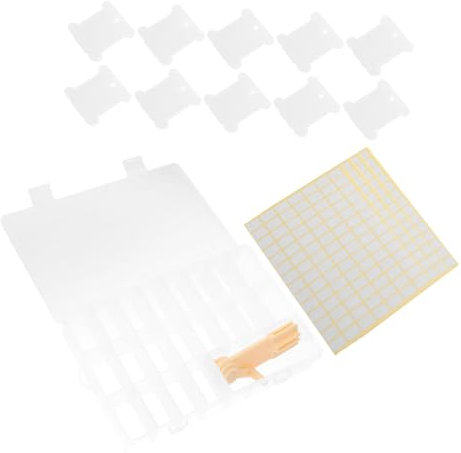 Anneome 1satz Handkurbel Garnwickler Mit Fächern Aufbewahrungsbox Für Stickgarn Wickelplatten Und Aufkleber Für Ordnung Und Organisation Von Stickgarn