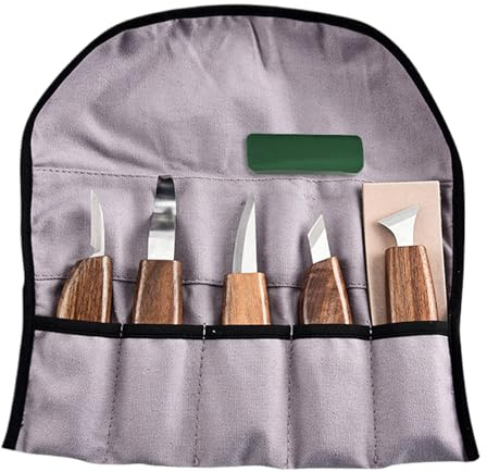 Set di strumenti per intagliare il legno, kit di taglio per principianti | Set di 8 strumenti per scalpello per legno,Kit di dettagli per intaglio multiuso, strumenti per intaglio a cucchiaio portatil