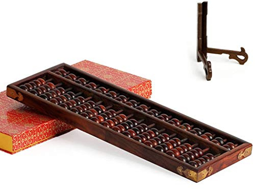 Digit Standard Abacus,Wooden Abacus,Abacus Redwood Abacus Art Collection Abacus Ac and Students Mental Abacus Desktop Decoration(46.8 * 16.5 * 2.7cm)