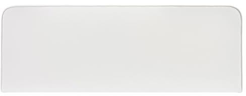 IDIMEX Kopfteil Celest gepolstert mit Wandbefestigung weiß - bettkopfteil 160 cm, headboard mit Kunstlederbezug, Kopfende für Boxspringbett