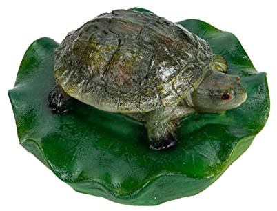 BESPORTBLE Schwimmende Schildkröten Ornament aus Kunstharz 10X9,5X5cm für Teich Garten Hof und Simulationsschildkröte mit Natürlicher Schwimmbewegung