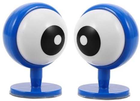 DECHOUS 1 Paar Niedliche Blue-Eye-helmüberzüge Für Motorräder, Damen Und Kinder, Verleiht Ihrem Helm Beim Snowboarden Und Skifahren Eine Lustige Und Einzigartige Note